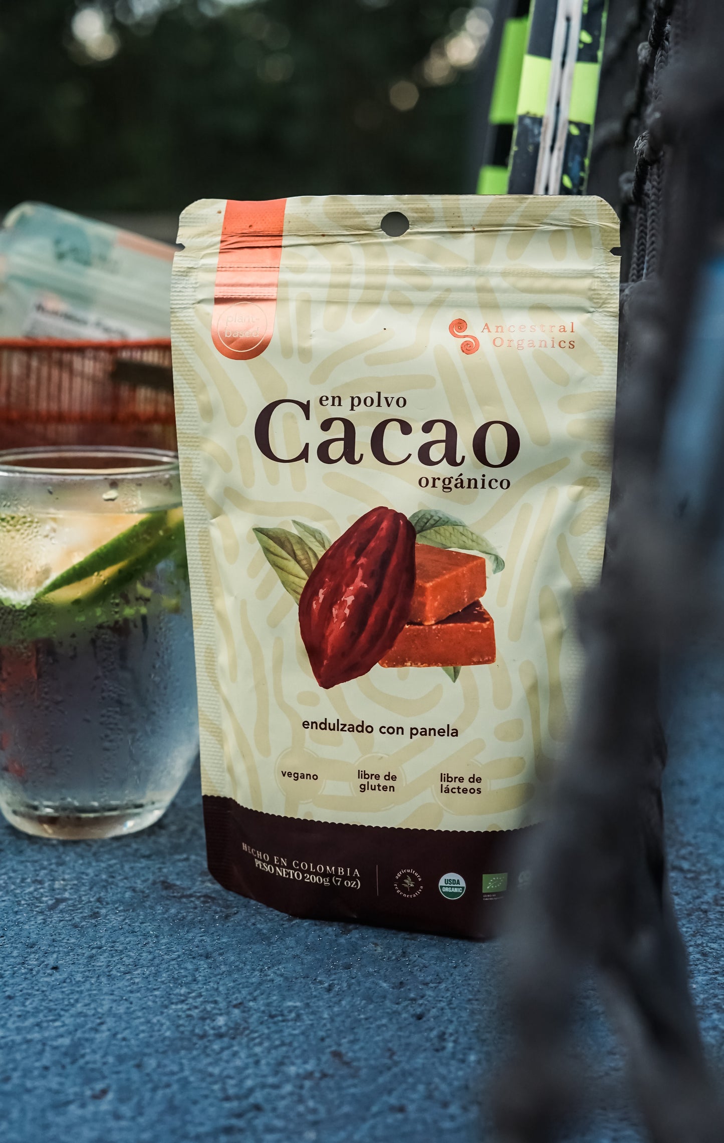 Cacao Orgánico en Polvo con Panela 200 g | Antioxidante · Fuente de Magnesio y Hierro · Sin Gluten ni Lácteos