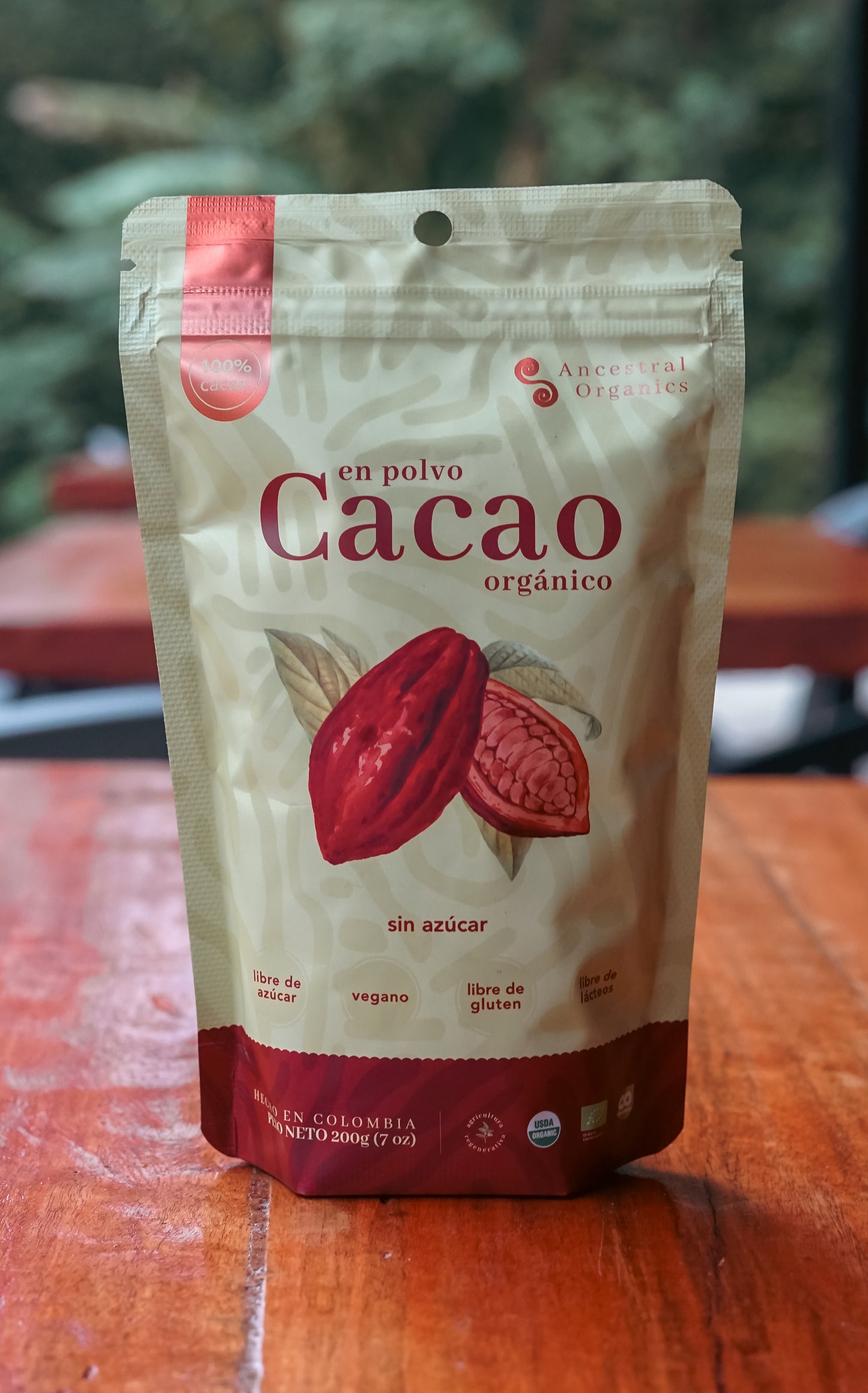 Cacao Orgánico en Polvo 100% | 1 Ingrediente · Sin Azúcar · Rico en Antioxidantes y Magnesio