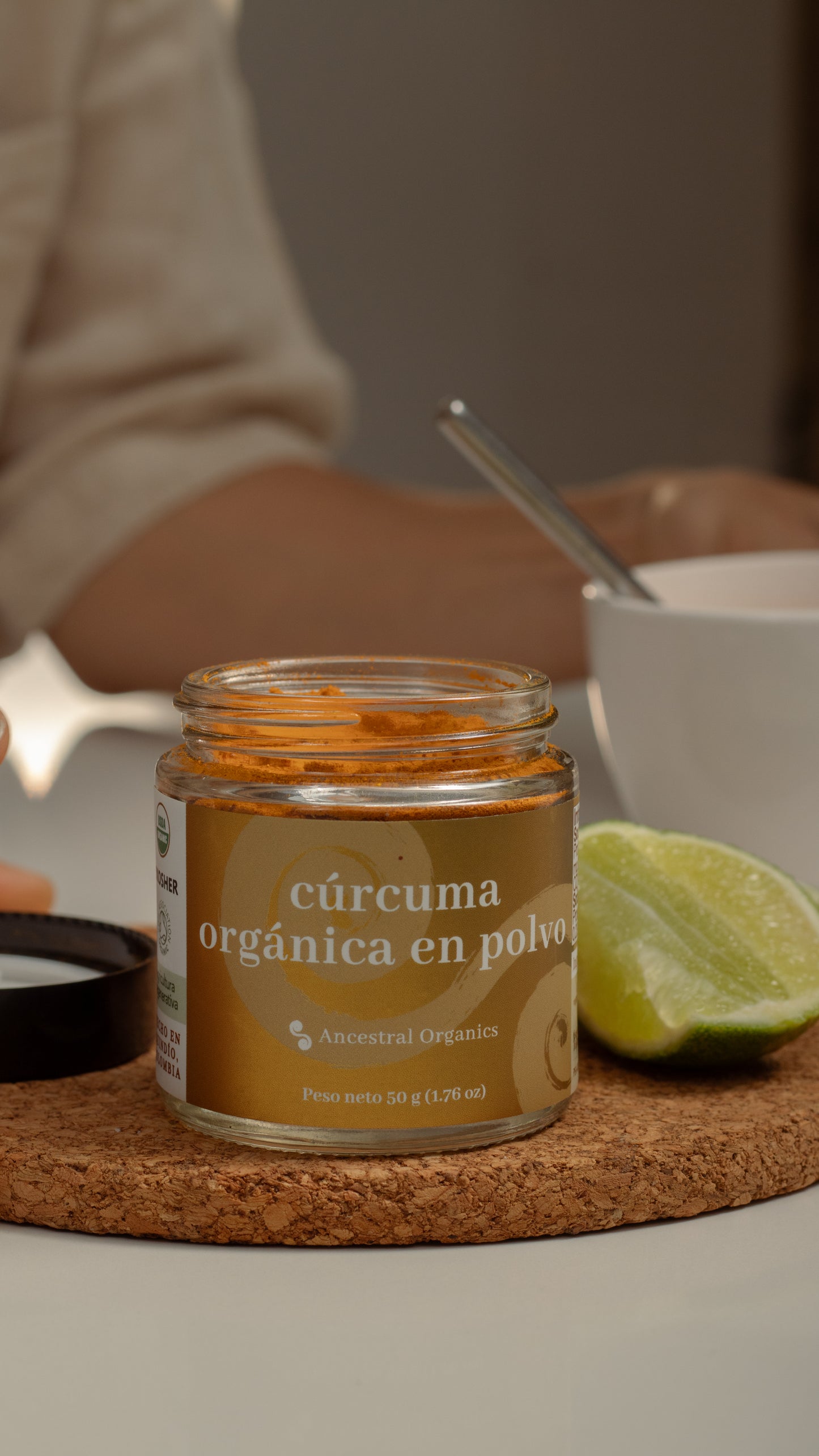 Cúrcuma Orgánica en Polvo 50 g | Rica en Curcumina · Antiinflamatoria · 100% Natural