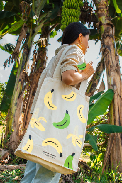 Lluvia De Bananas / BOLSA DE TELA - ANCESTRAL ♥️